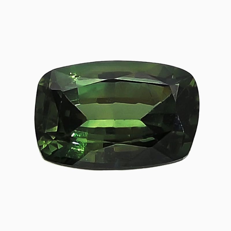 Natural teal bluish green sapphire gemstone