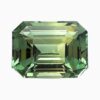Natural teal bluish yellowish green sapphire gemstone
