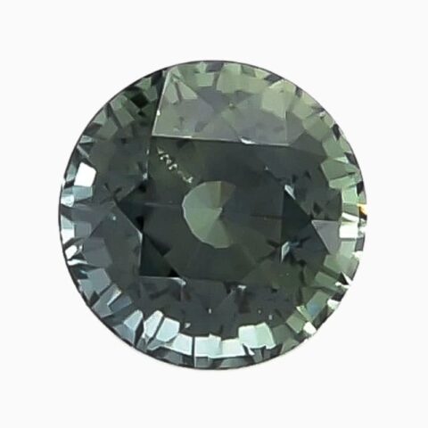 Natural teal green-blue sapphire gemstone
