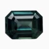 Natural teal green-blue sapphire gemstone