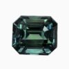 Natural teal green-blue sapphire gemstone