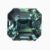 Natural teal green-blue sapphire gemstone