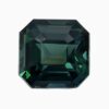 Natural teal green-blue sapphire gemstone