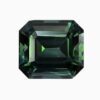 Natural teal green-blue sapphire gemstone