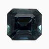 Natural teal green-blue sapphire gemstone