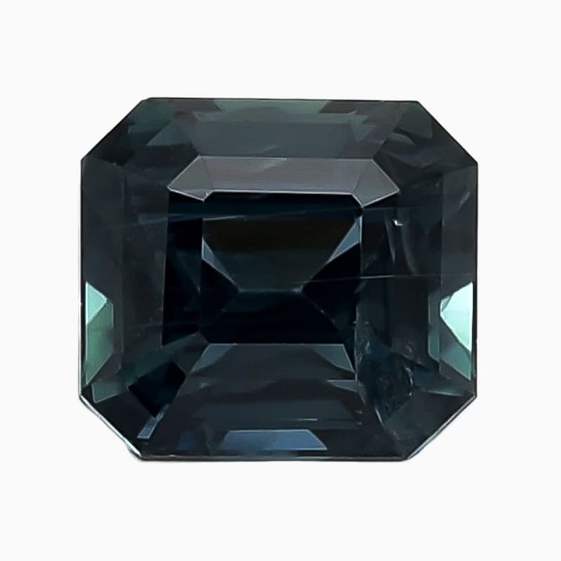 Natural teal green-blue sapphire gemstone