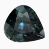 Natural teal green-blue sapphire gemstone