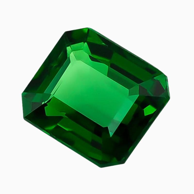 Natural green emerald tsavorite gemstone