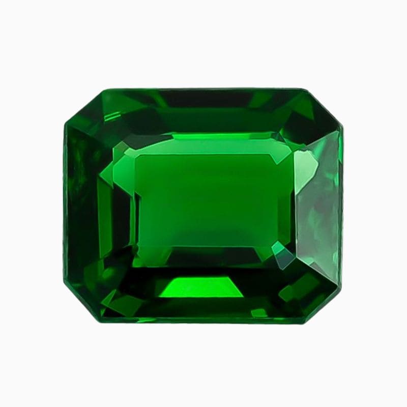 Natural green emerald tsavorite gemstone