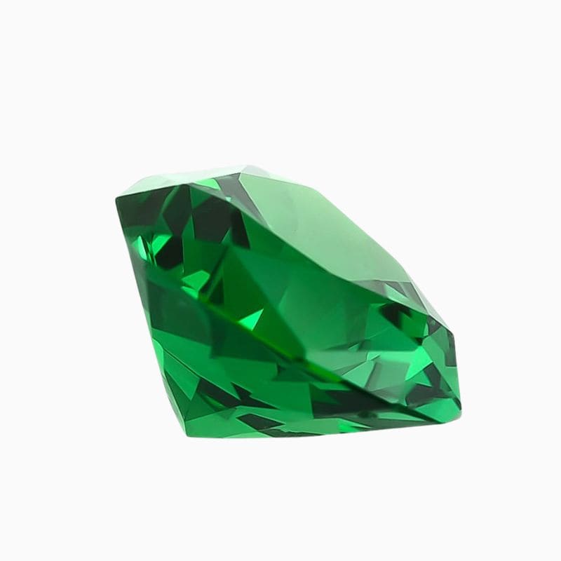 green trillion tsavorite gemstone