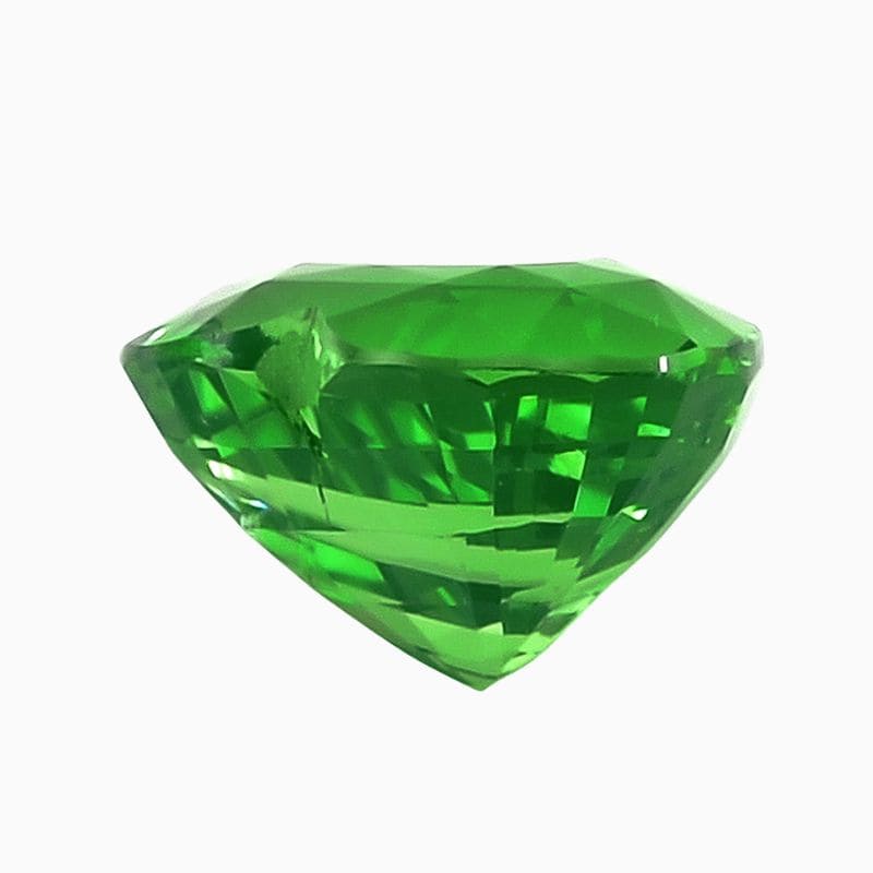 green heart GIA tsavorite gemstone