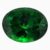 Natural green oval tsavorite gemstone