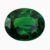 Natural green oval GIA tsavorite gemstone