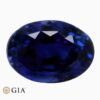 Natural blue sapphire gemstone