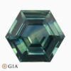 Natural unheated green-blue sapphire gemstone