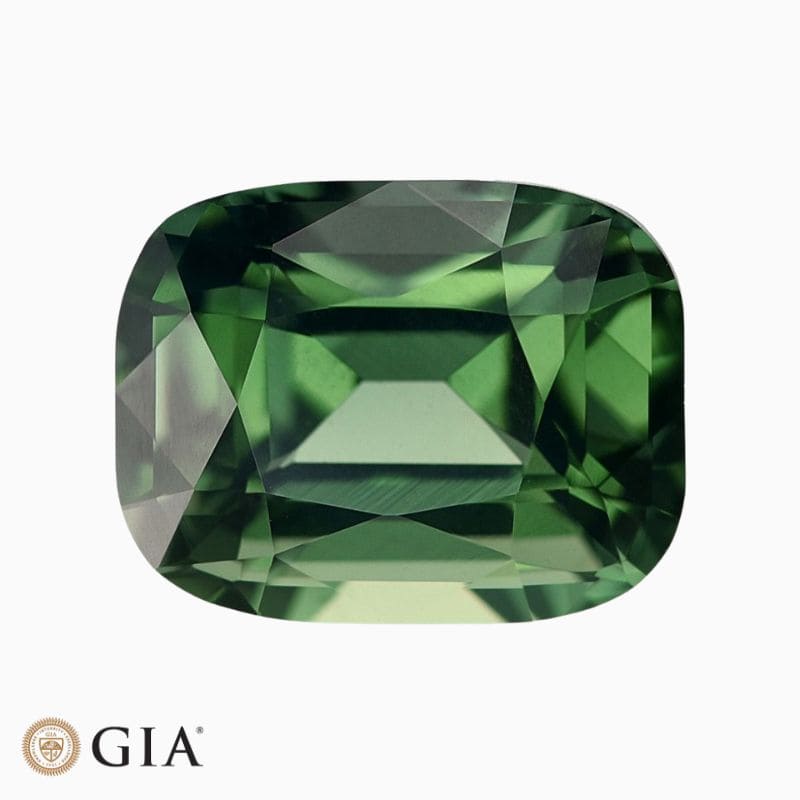 Natural unheated green sapphire gemstone