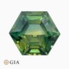 Natural unheated green-yellow-blue sapphire gemstone