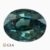 Natural unheated greenish blue sapphire gemstone