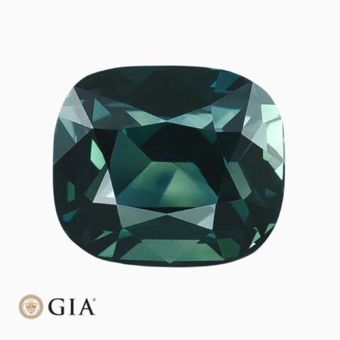Natural unheated greenish blue sapphire gemstone