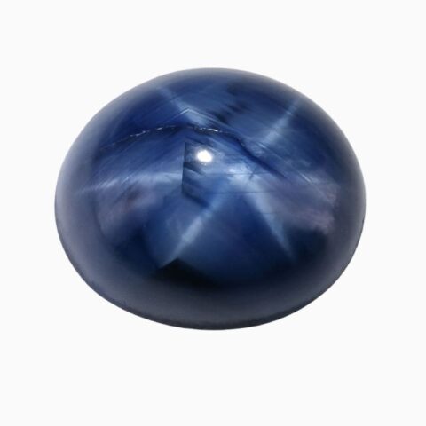 Natural blue star sapphire gemstone