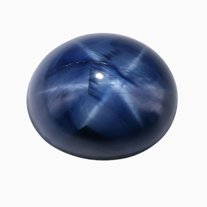 Natural blue star sapphire gemstone