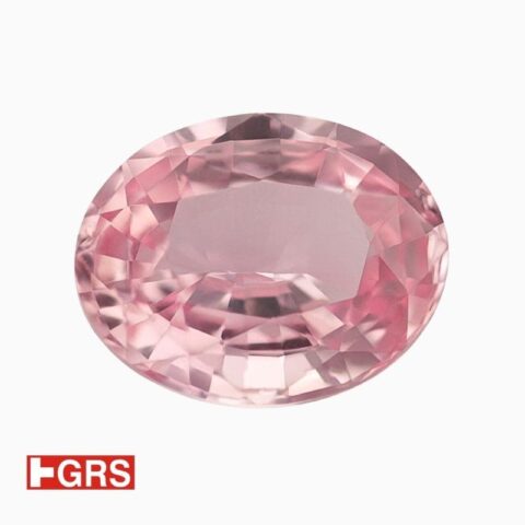 Natural unheated orange-pink sapphire gemstone