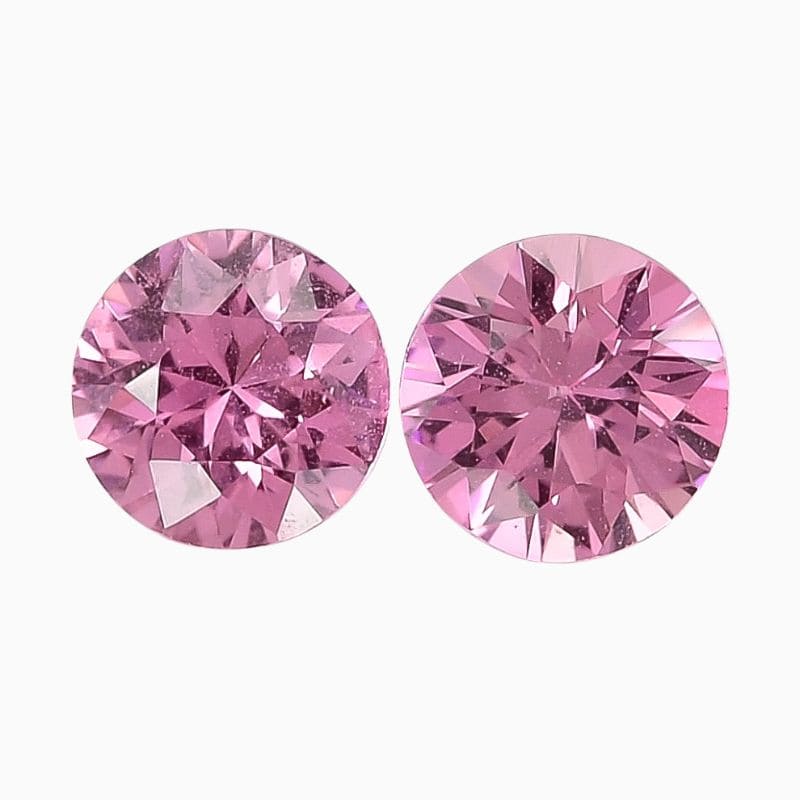 Natural unheated pink sapphire matching pair gemstone