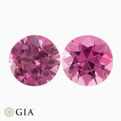 Natural unheated pink sapphire matching pair gemstone