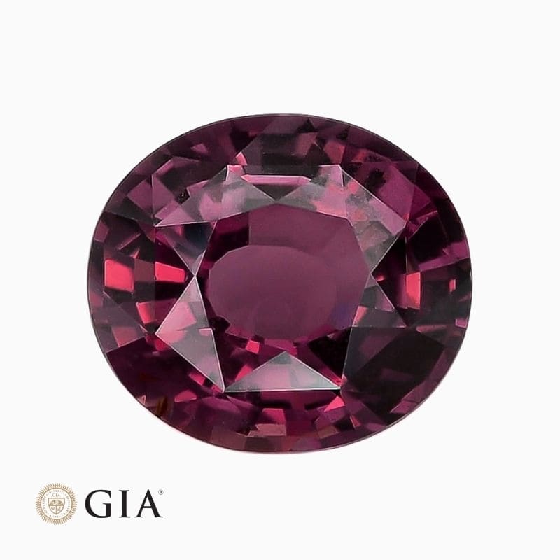 Natural pinkish purple sapphire gemstone