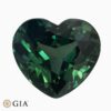 Natural unheated teal green-blue sapphire gemstone