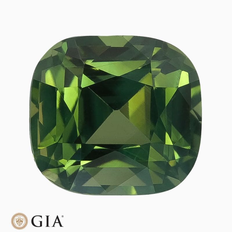 Natural unheated teal green sapphire gemstone