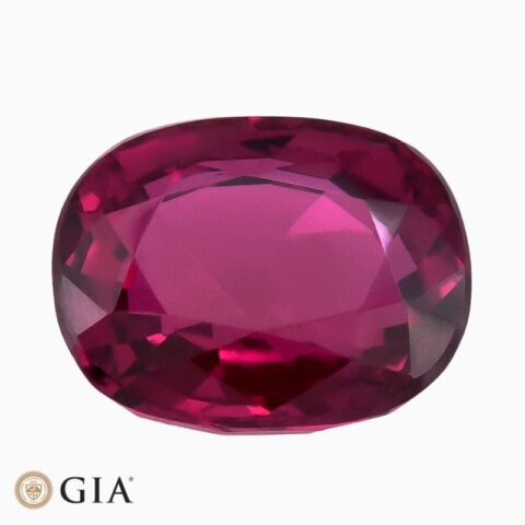 Natural unheated thailand ruby gemstone