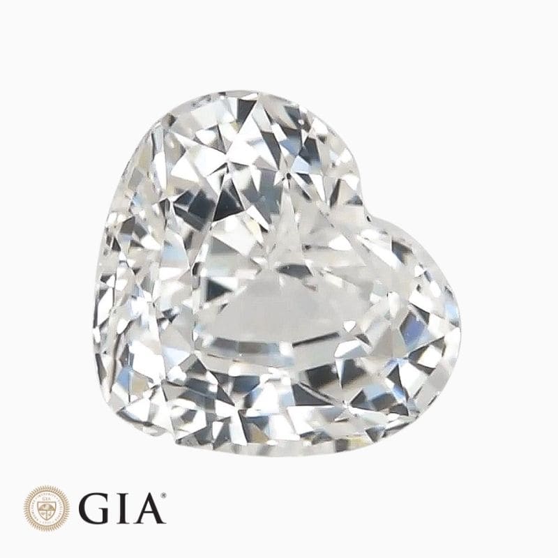 Natural near colorless sapphire gemstone