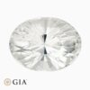 Natural near colorless sapphire gemstone
