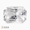 Natural white sapphire gemstone