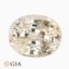 Natural yellow sapphire gemstone