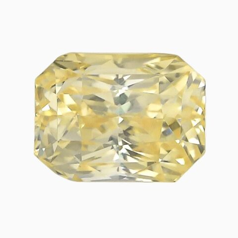 Natural yellow sapphire gemstone