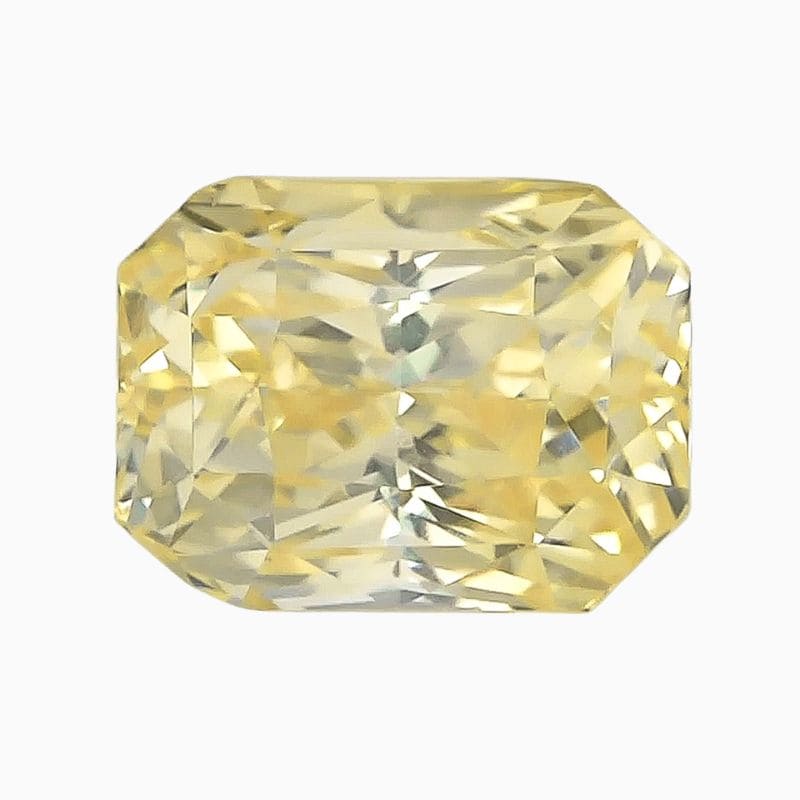 Natural yellow sapphire gemstone