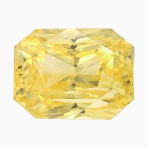 Natural yellow sapphire gemstone