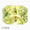Natural greenish yellow sapphire gemstone