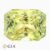 Natural greenish yellow sapphire gemstone