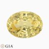 Natural yellow sapphire gemstone