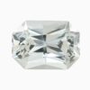 Natural white sapphire gemstone