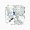 Natural white sapphire gemstone