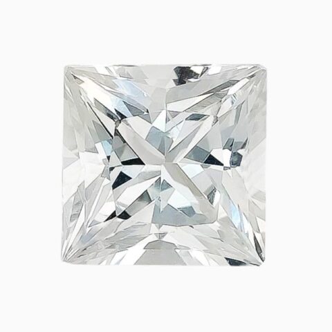 Natural white sapphire gemstone