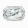 Natural white sapphire gemstone