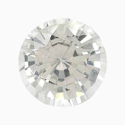 Natural white sapphire gemstone