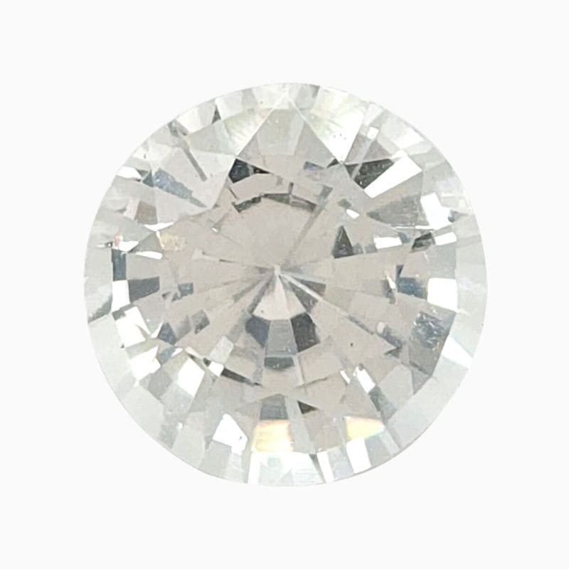 Natural white sapphire gemstone