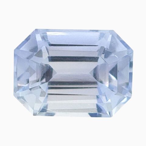 Natural white sapphire gemstone