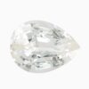 Natural white sapphire gemstone
